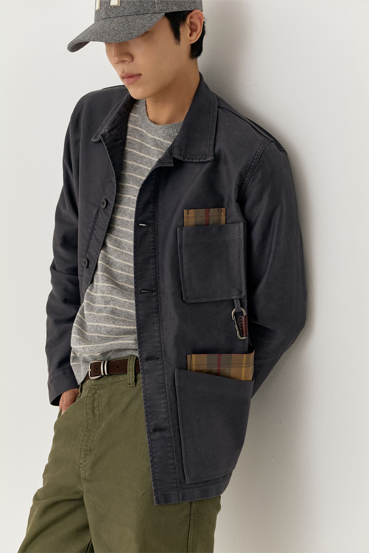 르몽생미셸(LE MONT ST MICHEL) [26FW 서울에디션] (M)Genuine Lmsm Work Jacket_Dark Navy
