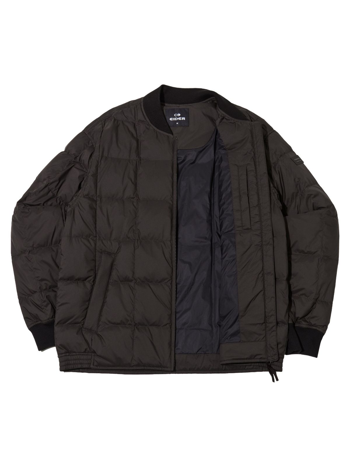 아이더(EIDER) THERMOLOCK (써모락) 남성 경량 블렌드 다운 바시티 자켓_Chocolate_DMU26545E9