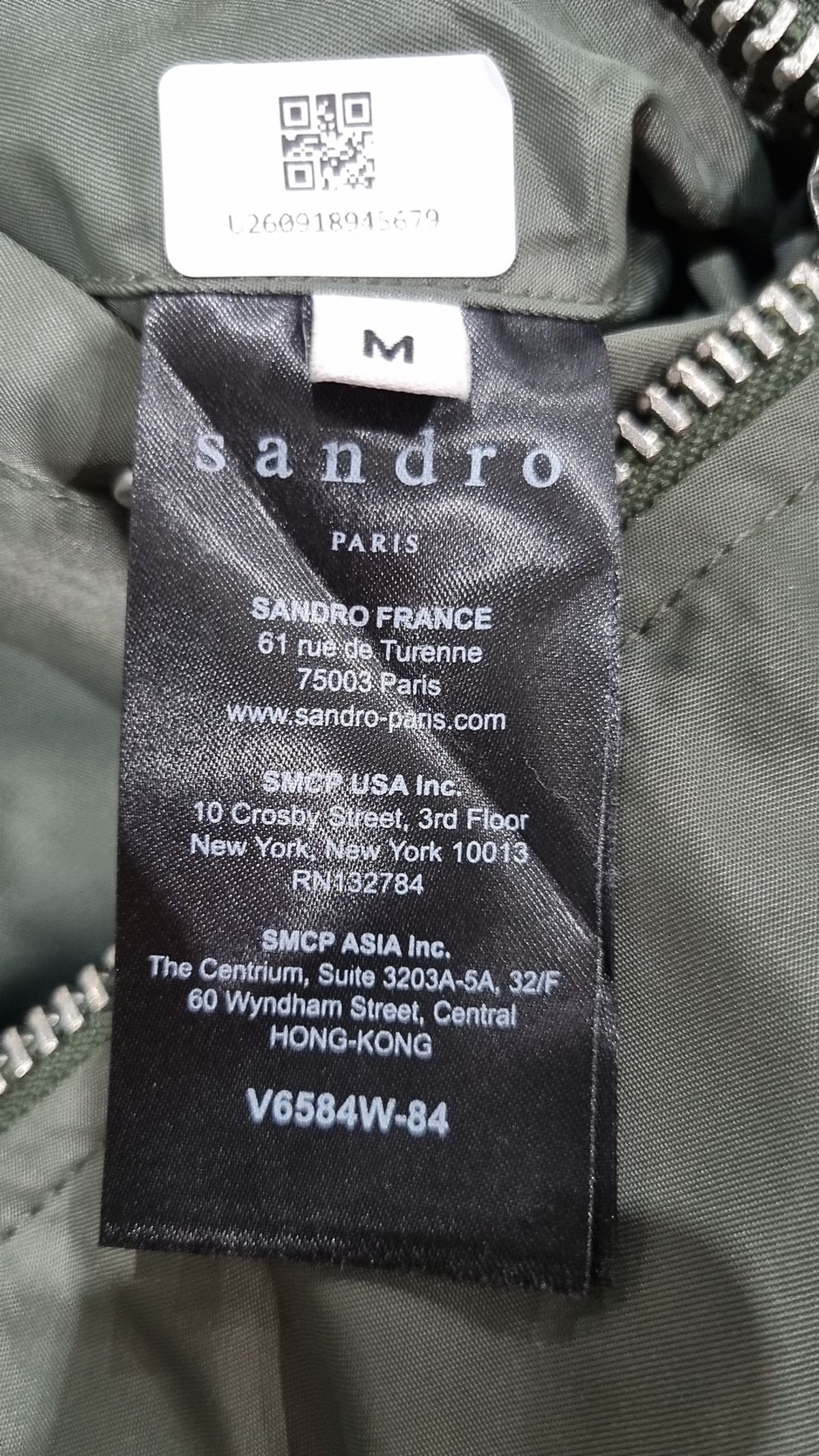 산드로(Sandro) 항공 점퍼/블루종/MA-1 M
