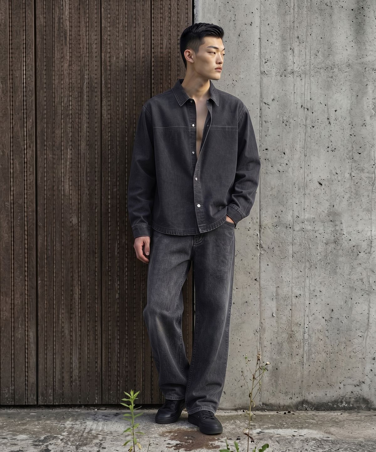 테노(TENO) 남성 워시드 데님 셔켓_057(17590-020-801-10)