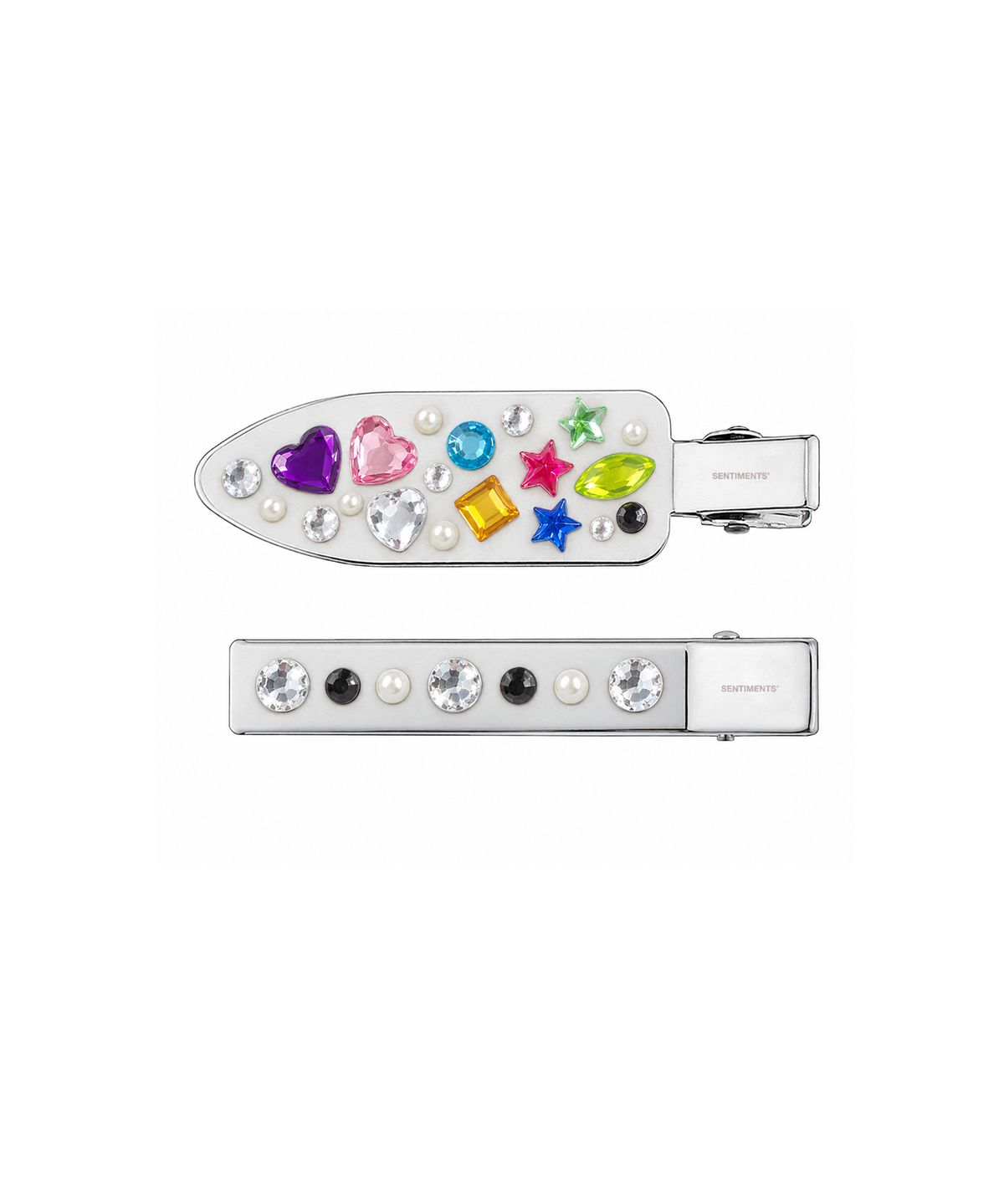 센티멍(SENTIMENTS) [무신사 단독] NO.820 [SILVER] DIY HAIR PIN + GEM STICKER 8SET