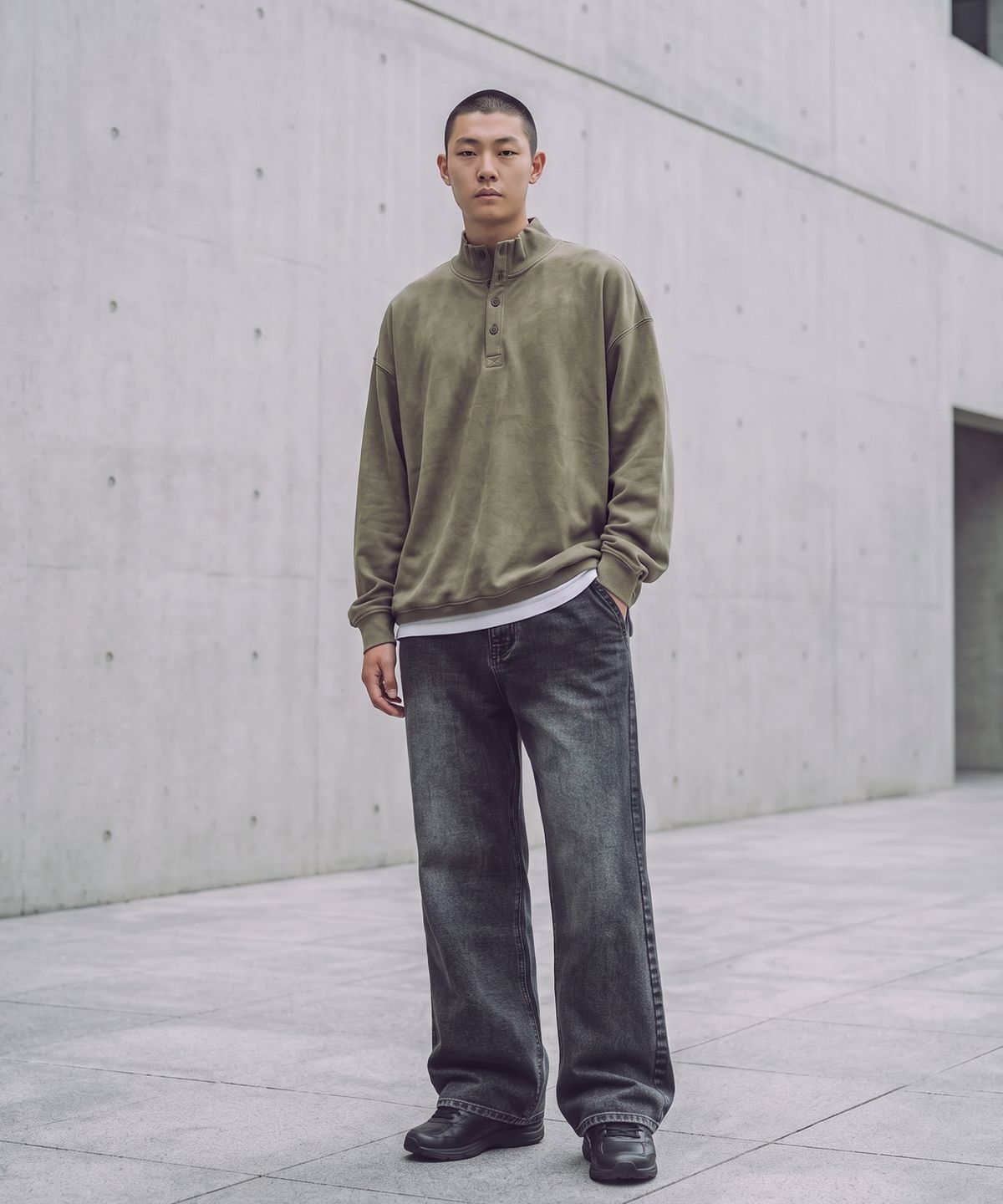 테노(TENO) 남성 데님 세미 부츠컷 팬츠_165(17590-055-802-10)