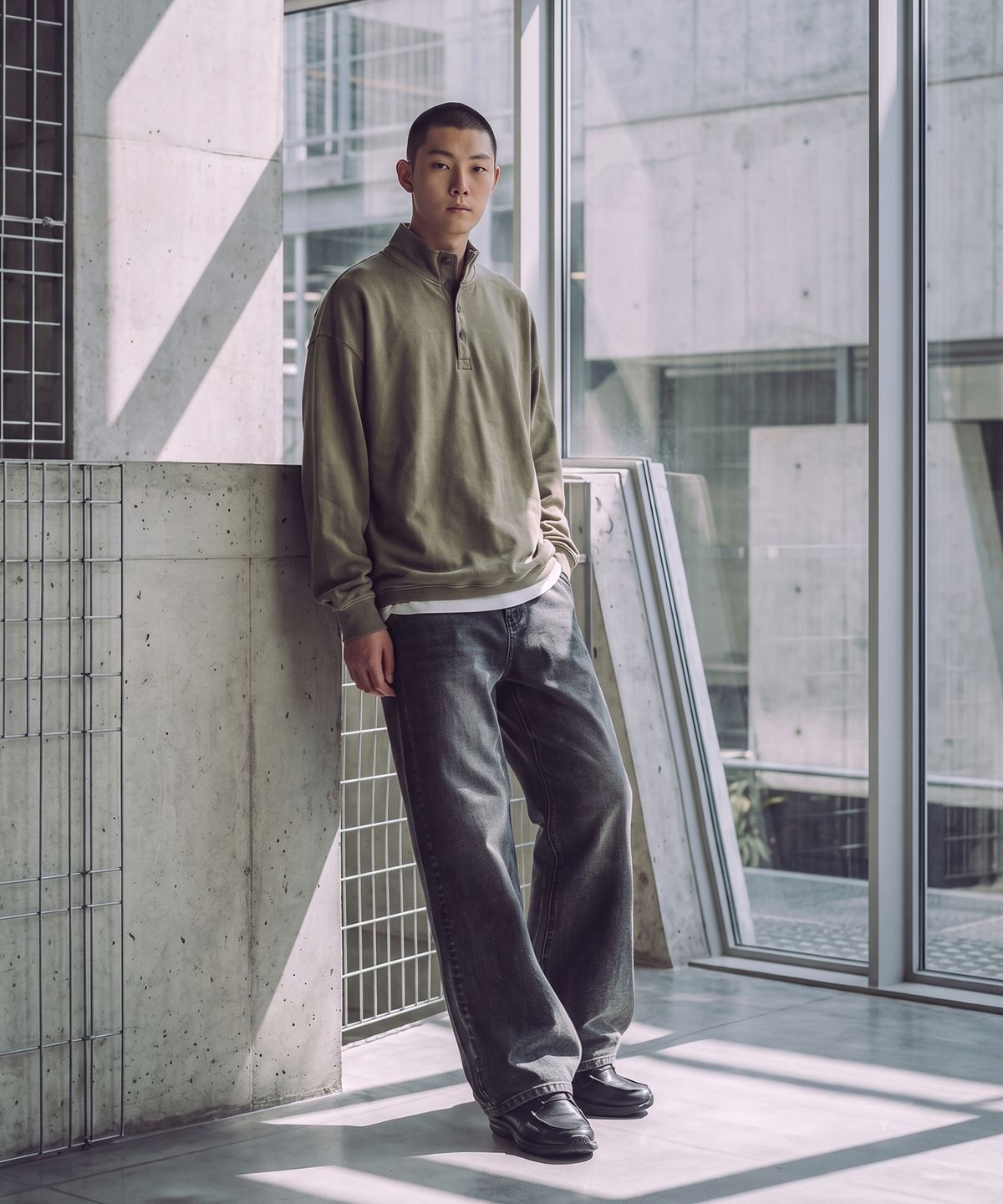 테노(TENO) 남성 데님 세미 부츠컷 팬츠_165(17590-055-802-10)