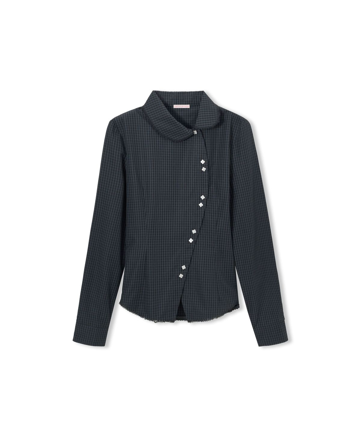 파퓸드로브(PARFUM DE LAUBE) Lucy Tie Blouse Check