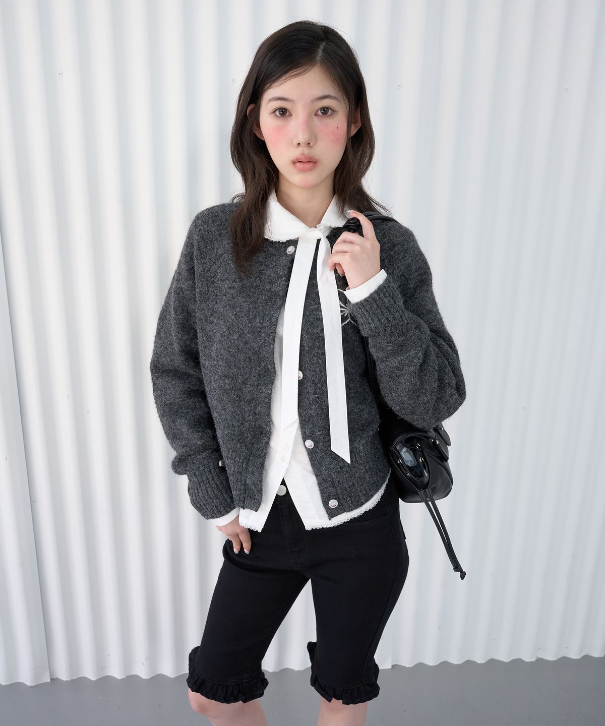 파퓸드로브(PARFUM DE LAUBE) Lucy Tie Blouse White
