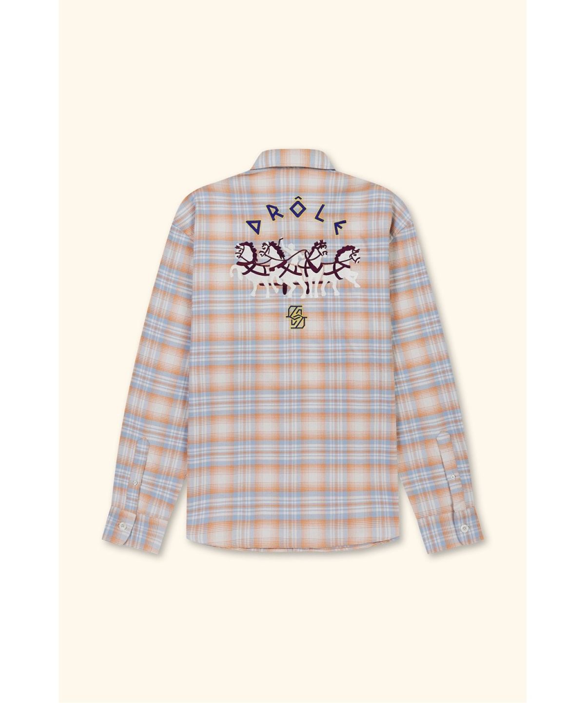 드롤드무슈(DROLE DE MONSIEUR) Boxy Flanel Checked Shirt D0SAW26124ORX