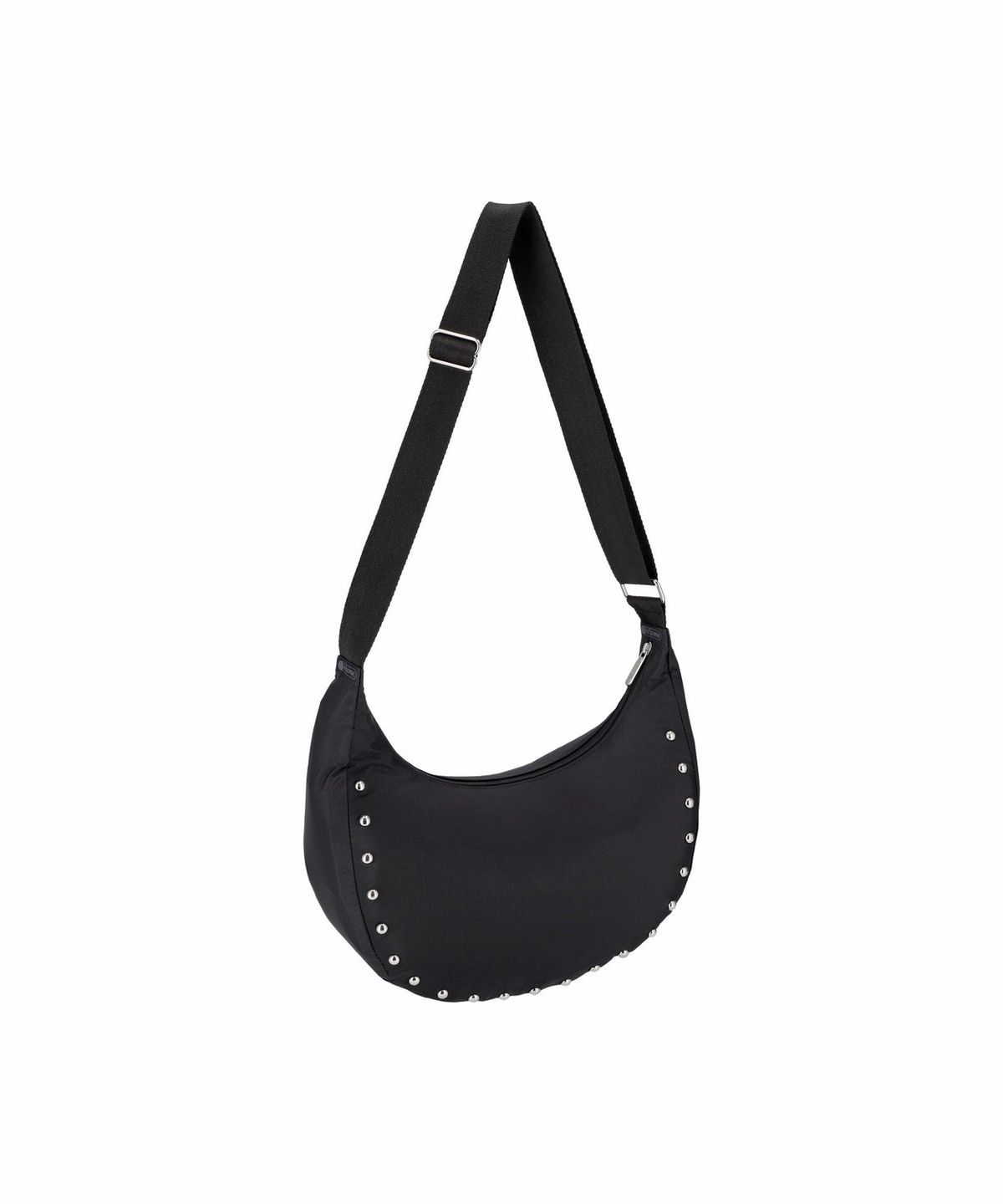 레스포색(LESPORTSAC) 블랙 스터드 미디움 크레센트 숄더백 [2980.LE26]