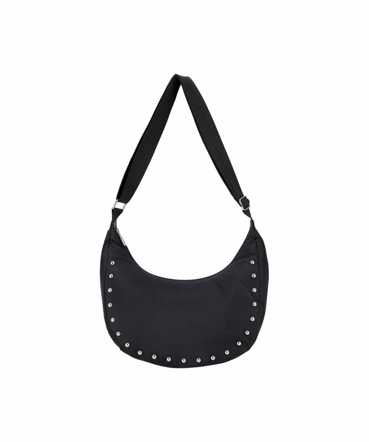 레스포색(LESPORTSAC) 블랙 스터드 미디움 크레센트 숄더백 [2980.LE26]