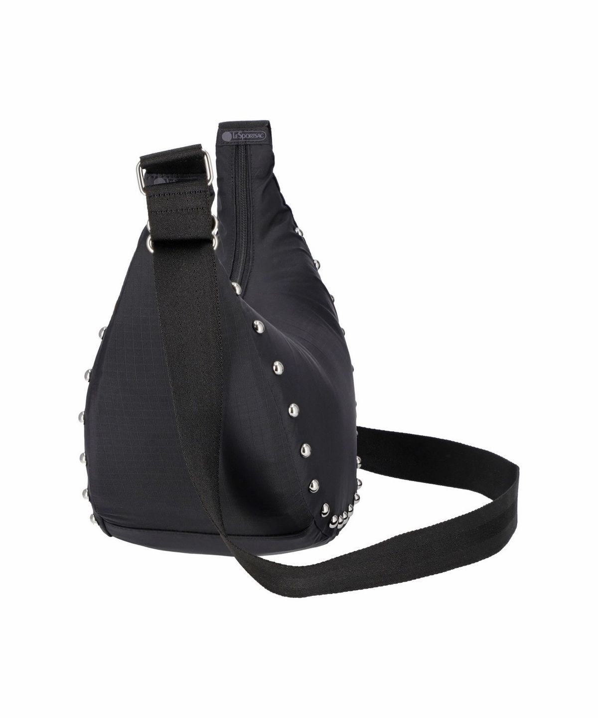 레스포색(LESPORTSAC) 블랙 스터드 미디움 크레센트 숄더백 [2980.LE26]