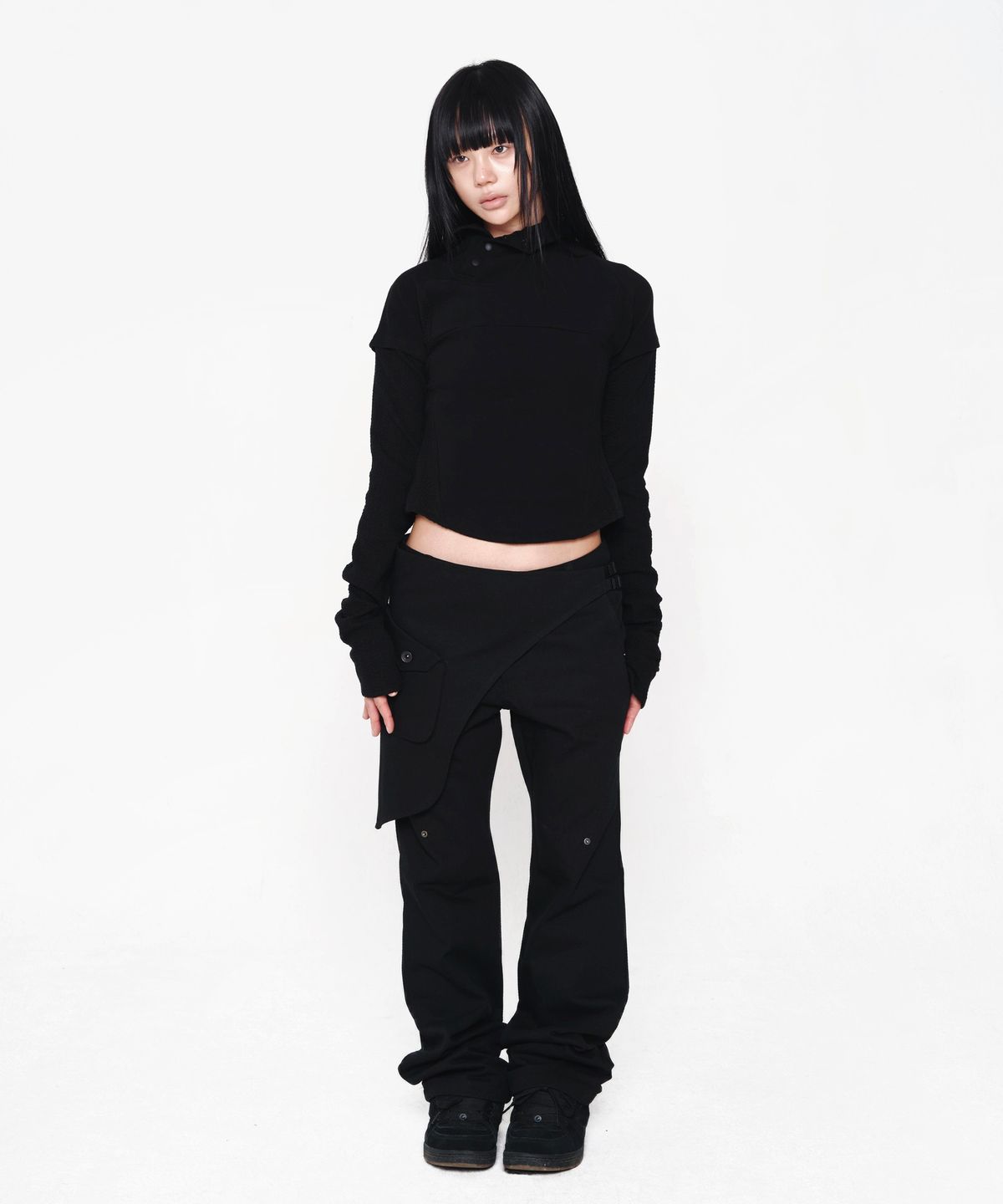 미스테페넘(MYSTEPHENM) VOL. 5.0 Layered Sleeve BK