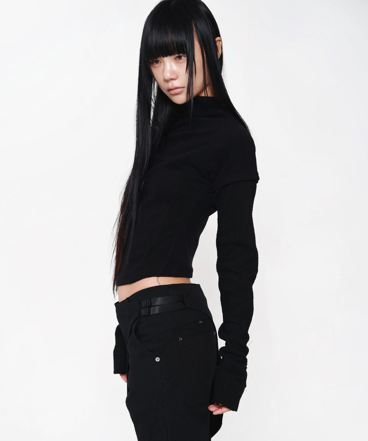 미스테페넘(MYSTEPHENM) VOL. 5.0 Layered Sleeve BK
