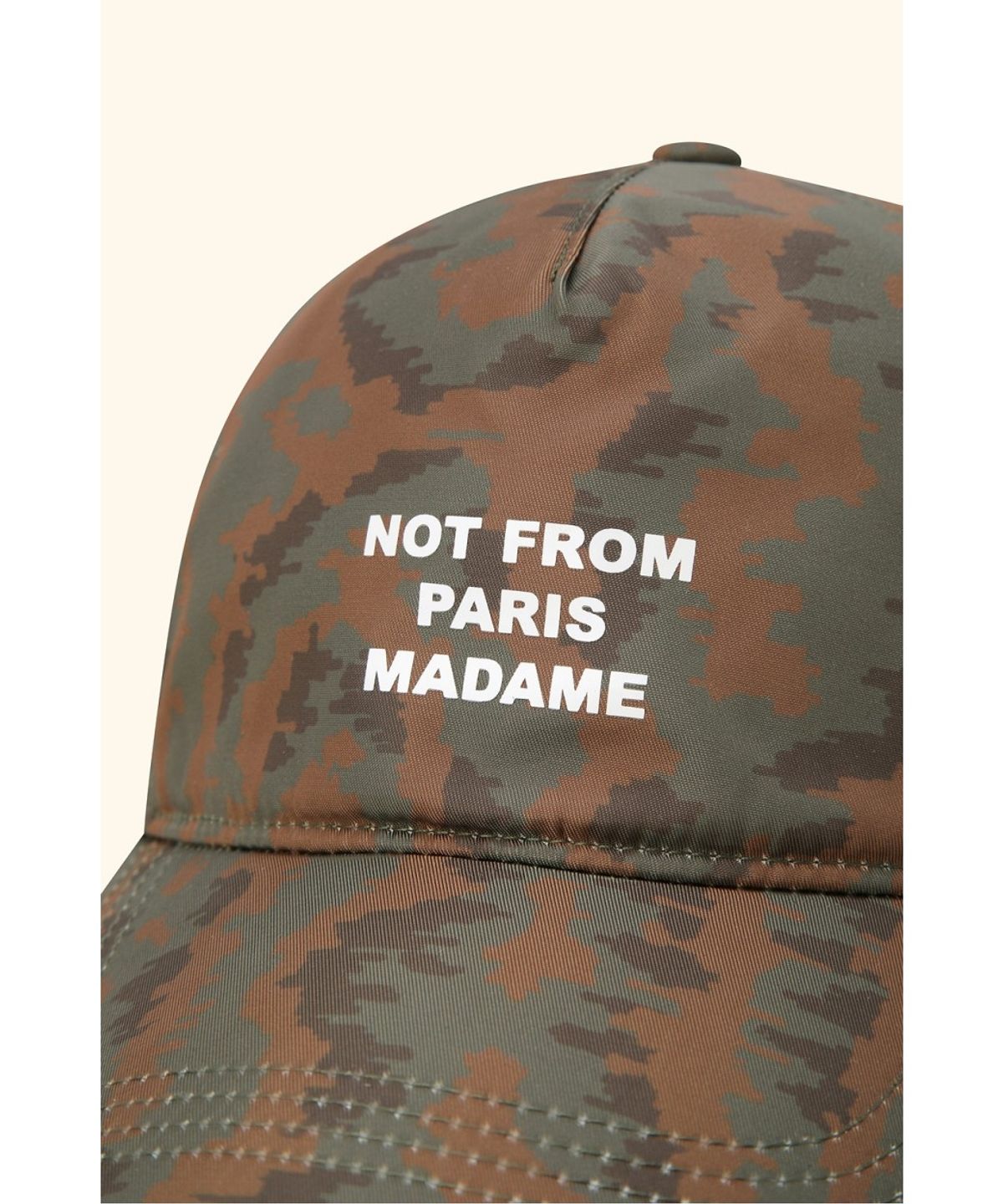 드롤드무슈(DROLE DE MONSIEUR) Slogan Moire Nylon Cap D4RAW26106KHX