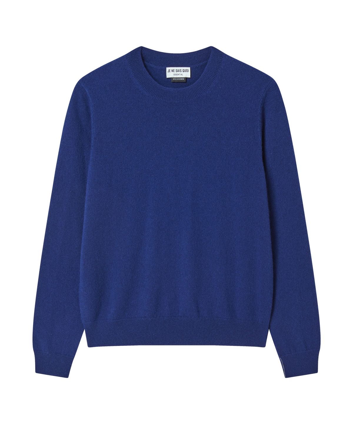 주느세콰(JE NE SAIS QUOI) [100 cashmere] 에센셜 크루넥 캐시미어 니트_로얄블루