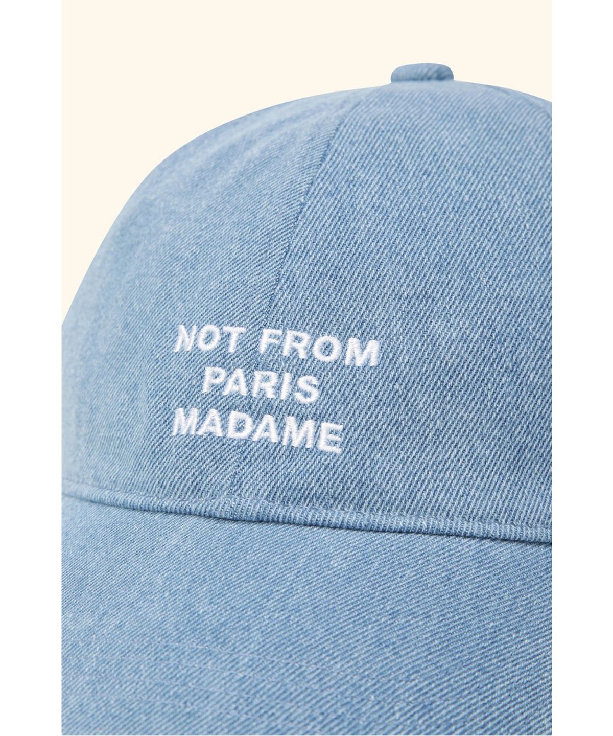 드롤드무슈(DROLE DE MONSIEUR) Denim Slogan Cap D4RAW26107BUX