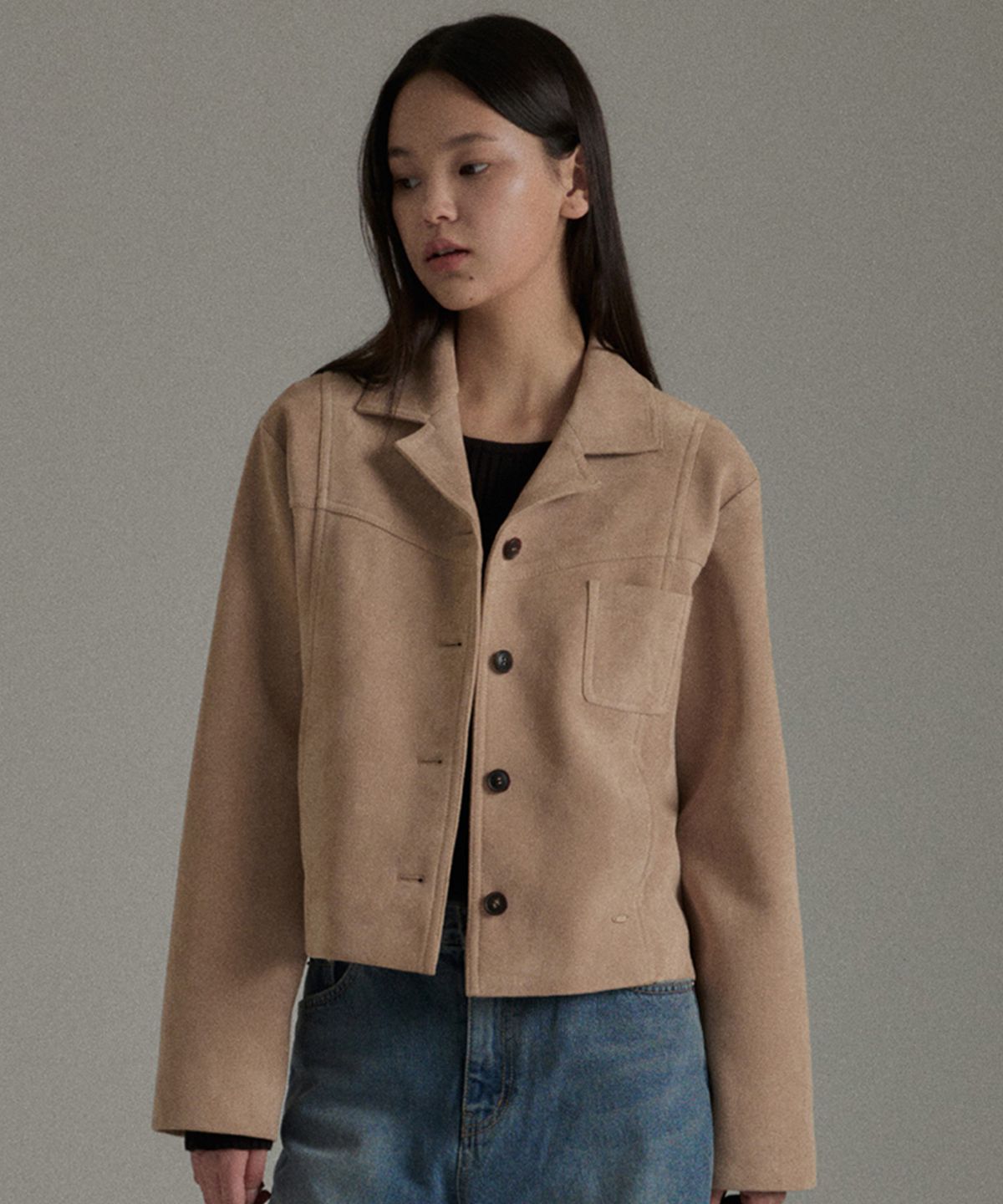 망고매니플리즈(MANGO MANY PLEASE) COVE SUEDE JACKET