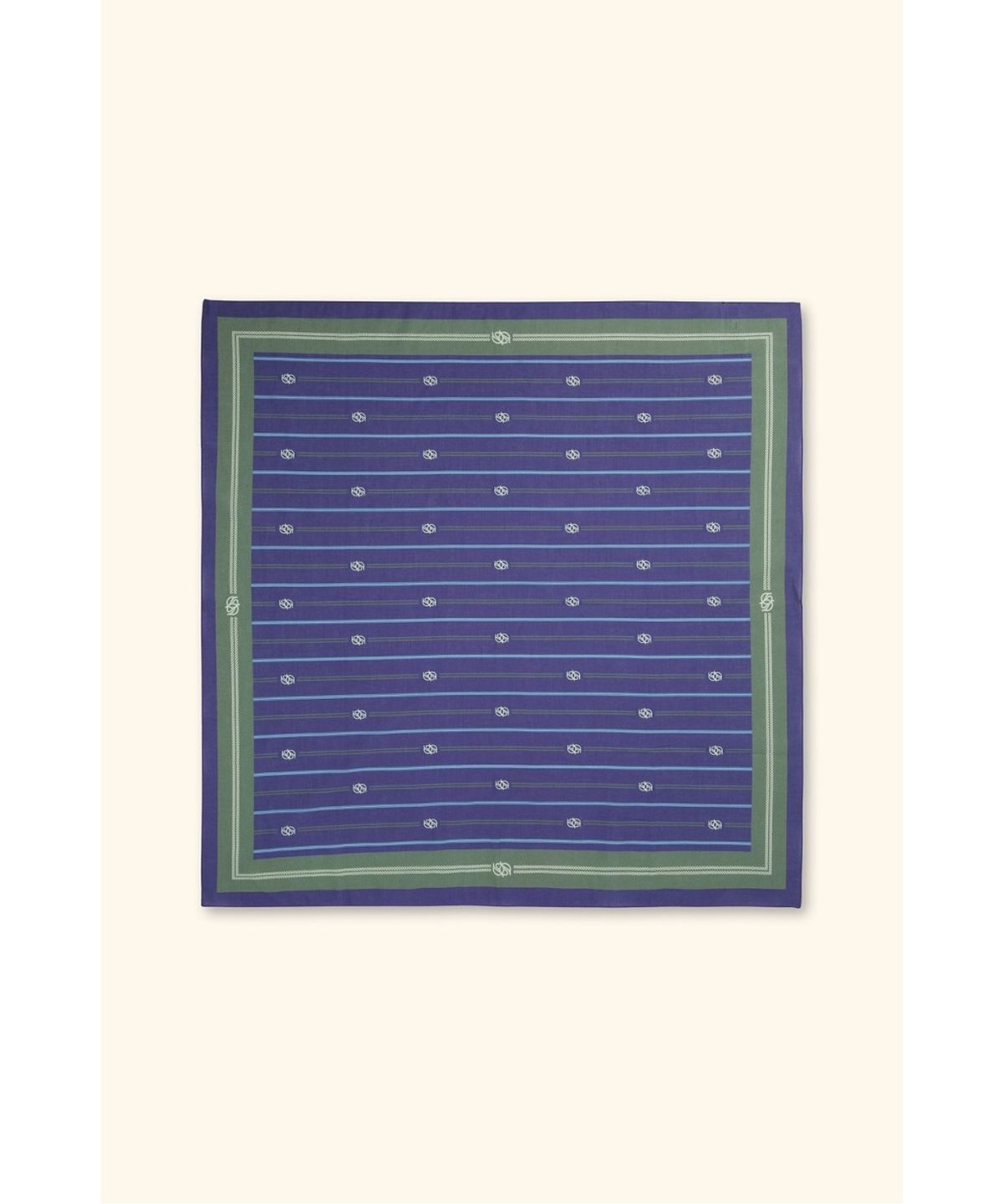 드롤드무슈(DROLE DE MONSIEUR) Bandana monogram stripes print D4AJW26102BUX