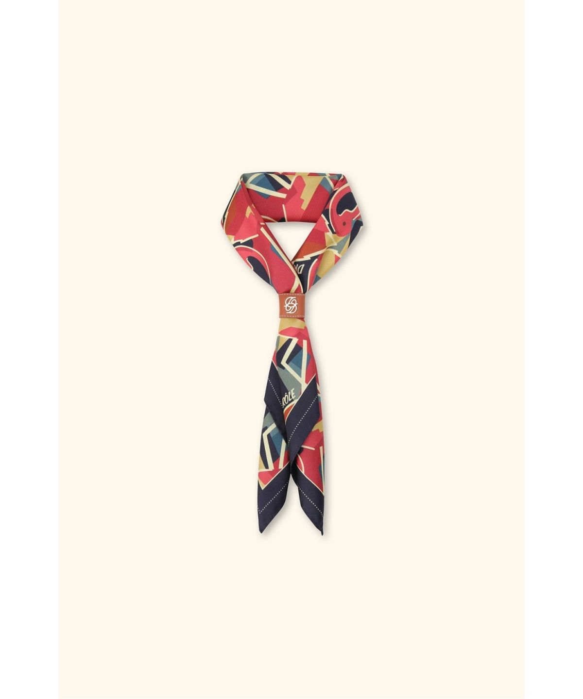 드롤드무슈(DROLE DE MONSIEUR) Bandana print Flamingo silk D4AJW26104OTX