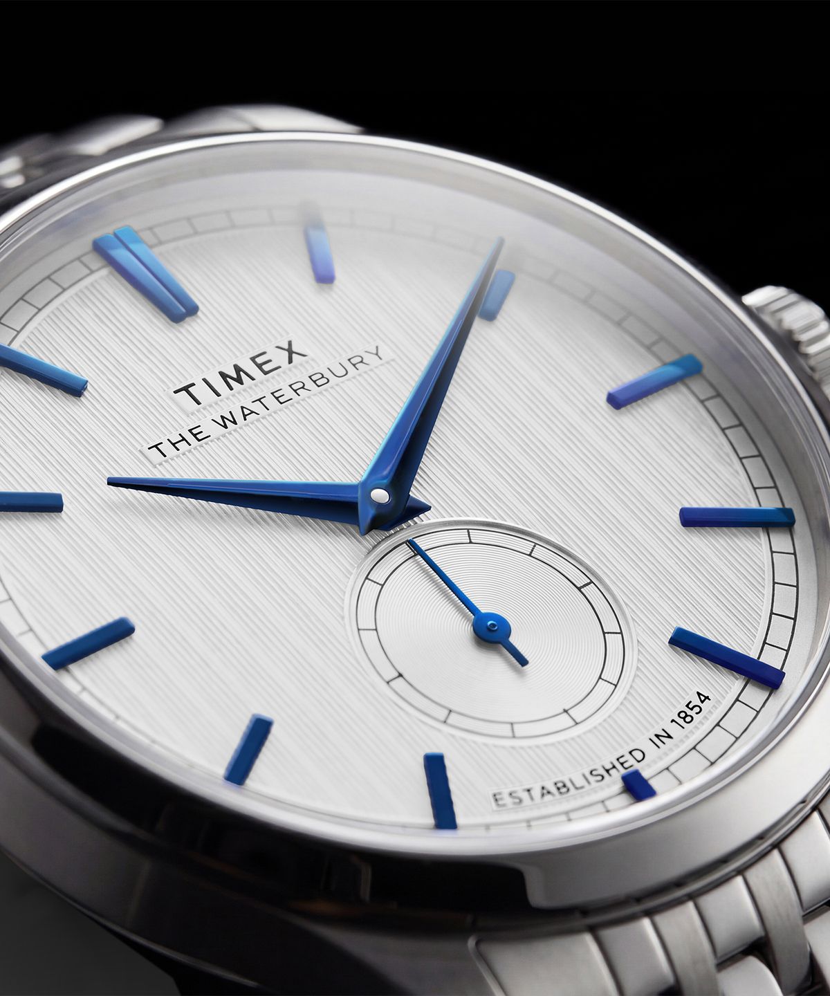 타이맥스(TIMEX) 워터베리 클래식 텍스처드 다이얼 메탈시계 39mm