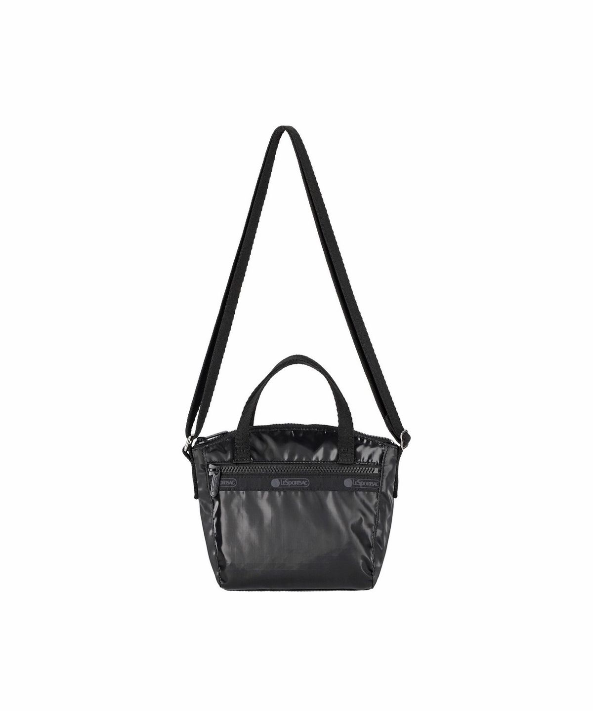 레스포색(LESPORTSAC) 블랙 샤인 마이크로 탑핸들 백 [2970.M135]