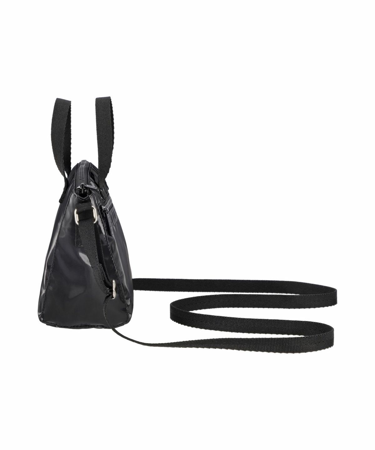 레스포색(LESPORTSAC) 블랙 샤인 마이크로 탑핸들 백 [2970.M135]