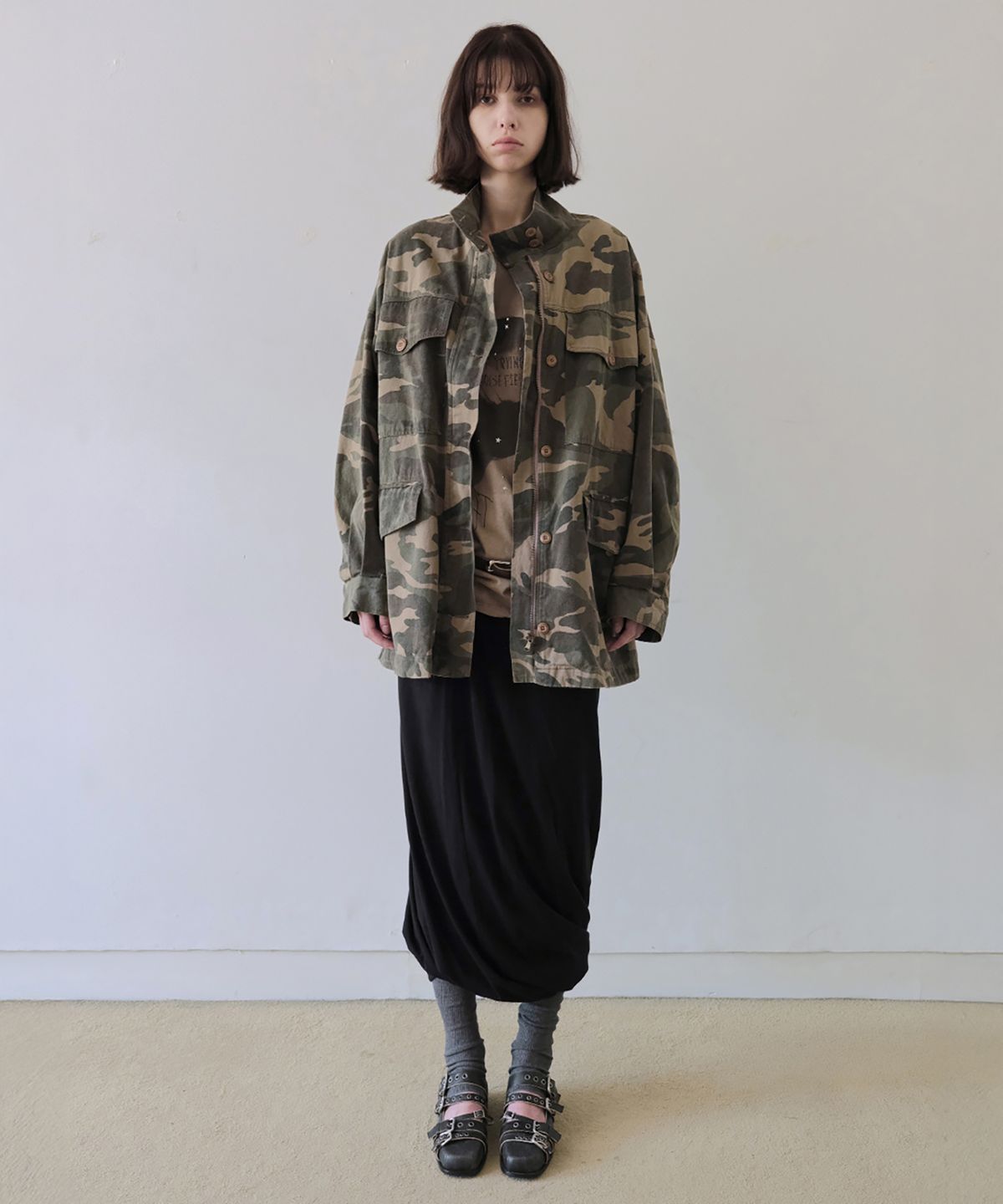 더블유케이엔디 프로젝트(WKND PROJECT) FADED CAMO FIELD JACKET