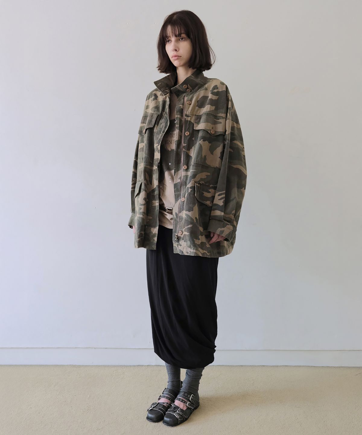 더블유케이엔디 프로젝트(WKND PROJECT) FADED CAMO FIELD JACKET