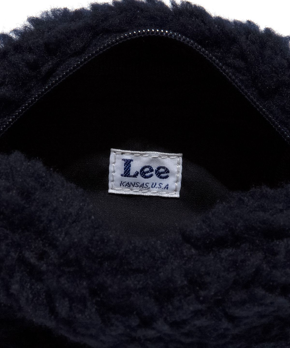리(LEE) 미니 플리스 키링형 파우치 네이비