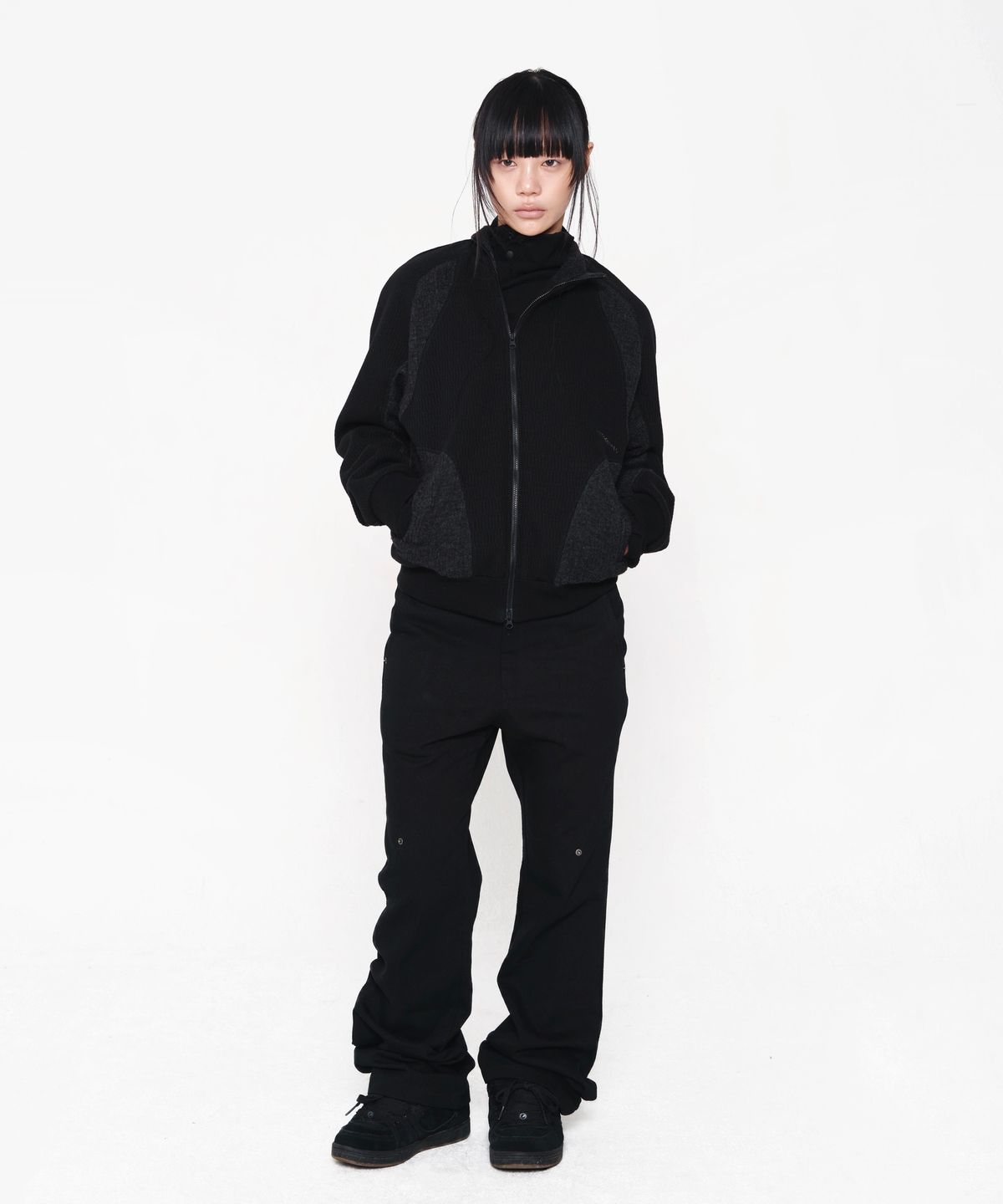 미스테페넘(MYSTEPHENM) VOL. 5.0 Asymmetric Jersey BK