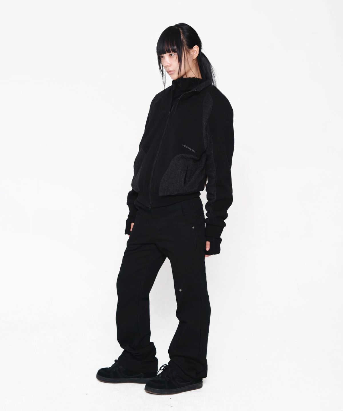 미스테페넘(MYSTEPHENM) VOL. 5.0 Asymmetric Jersey BK