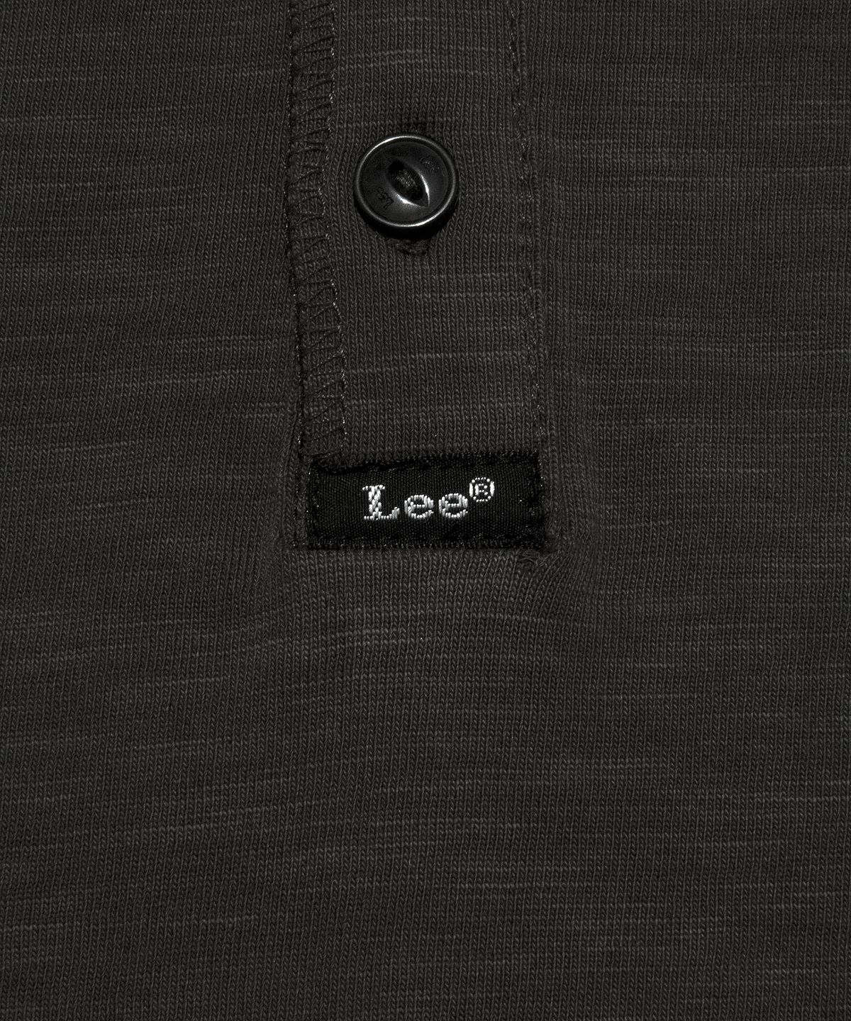 리(LEE) 헨리넥 슬럽 긴팔 티셔츠 챠콜