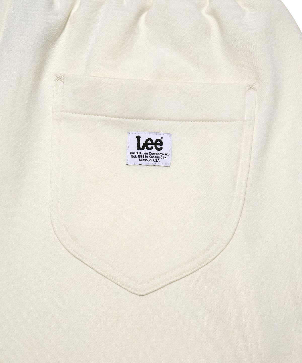 리(LEE) 오버사이즈드 기모 스웻 팬츠 크림