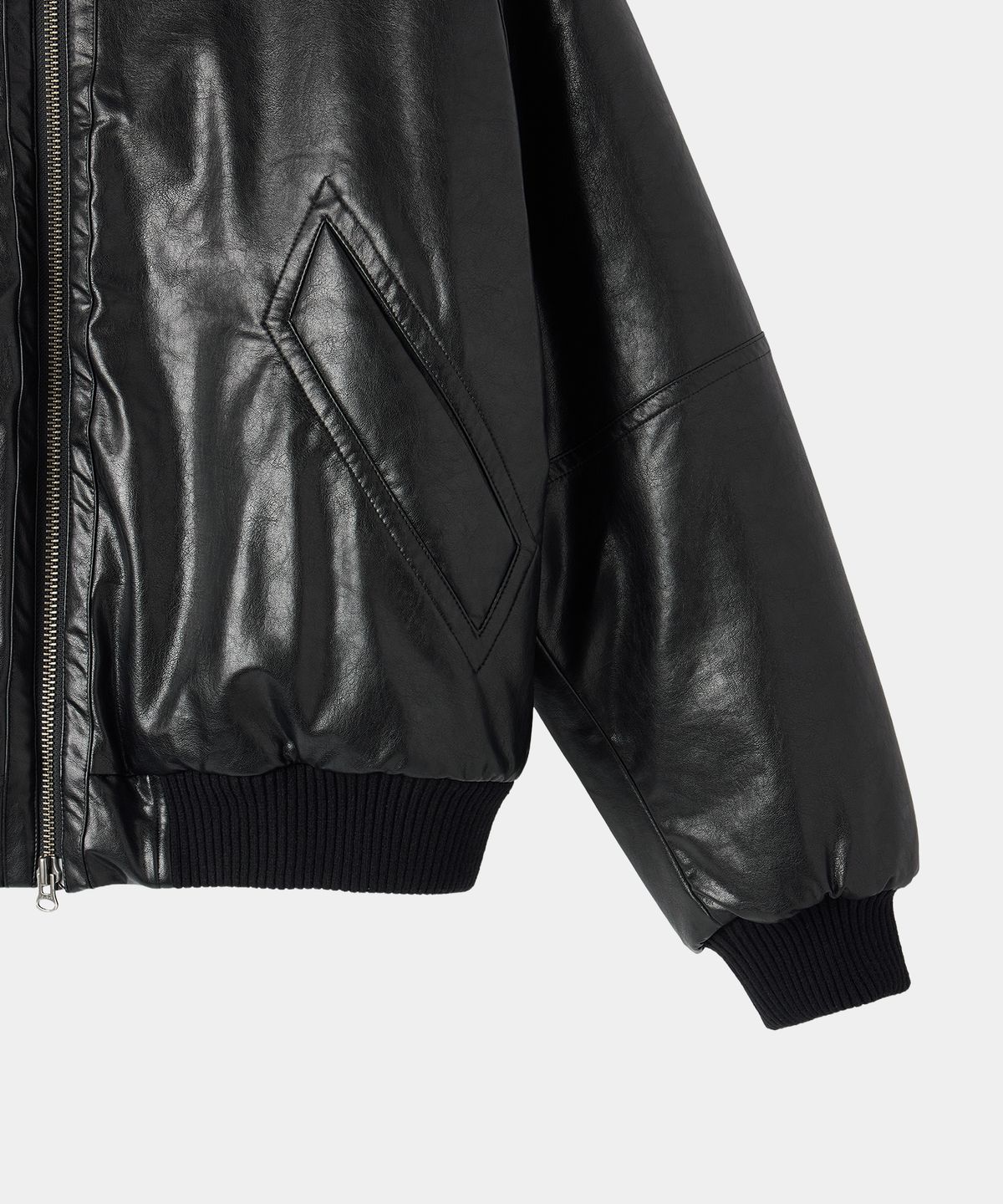 메종미네드(MAISON MINED) FUR-TRIMMED HOODED HEAVY JUMPER BLACK