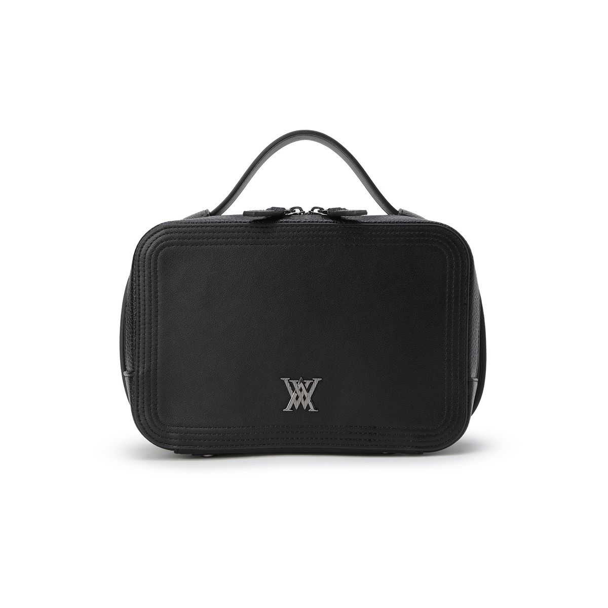 어뉴골프(ANEW GOLF) UNI LOGO STITCH SQUARE POUCH_BK