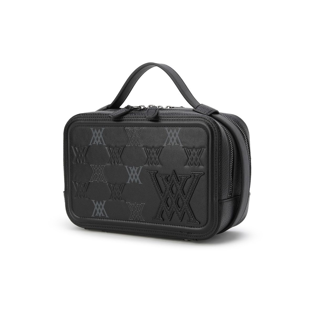 어뉴골프(ANEW GOLF) UNI LOGO STITCH SQUARE POUCH_BK