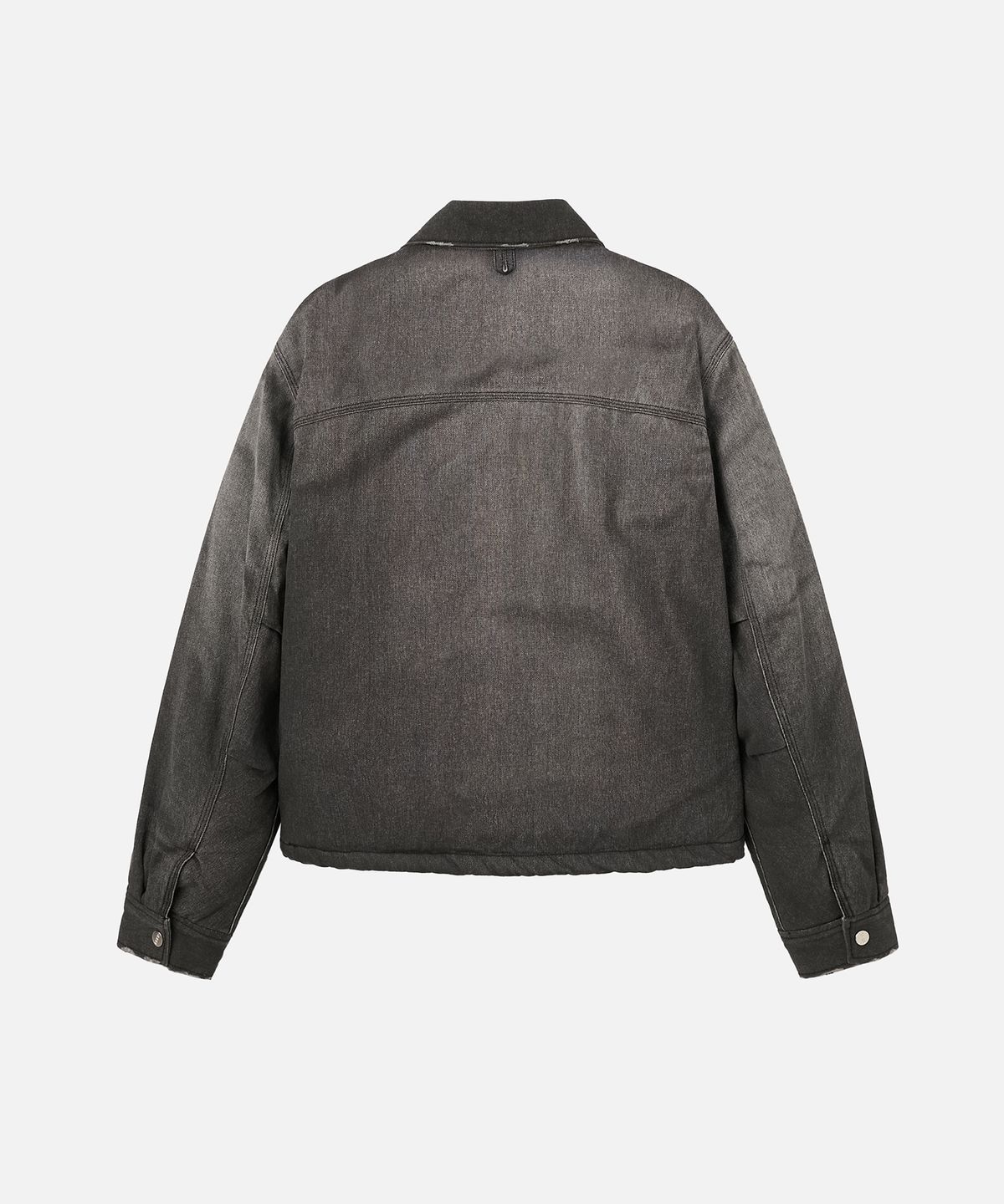 에르에르(ERER) Vintage Washed Fleece Lined Work Jacket Charcoal