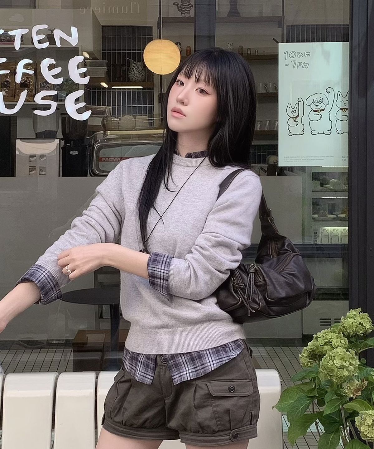 더니트컴퍼니(THEKNITCOMPANY) [스토커즈 콜라보](우먼) 파인 캐시미어 100 크루넥 2color