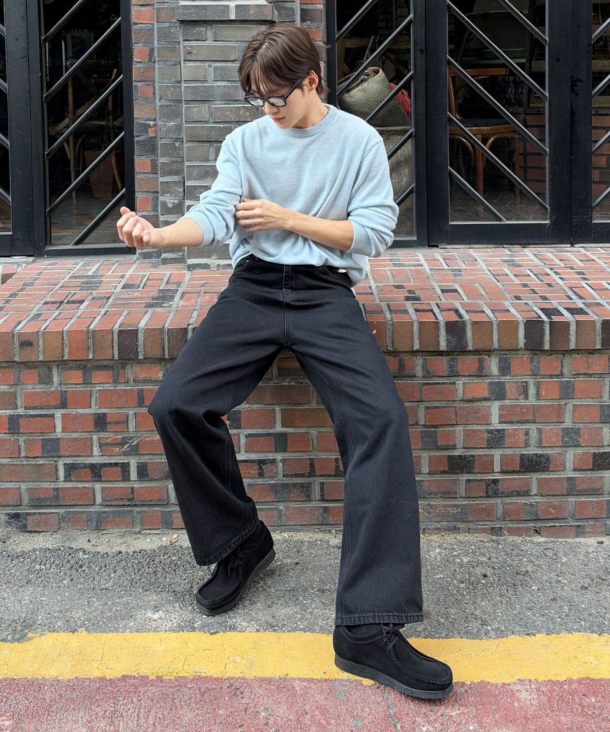 더니트컴퍼니(THEKNITCOMPANY) [스토커즈 콜라보] 파인 캐시미어 100 크루넥 2color