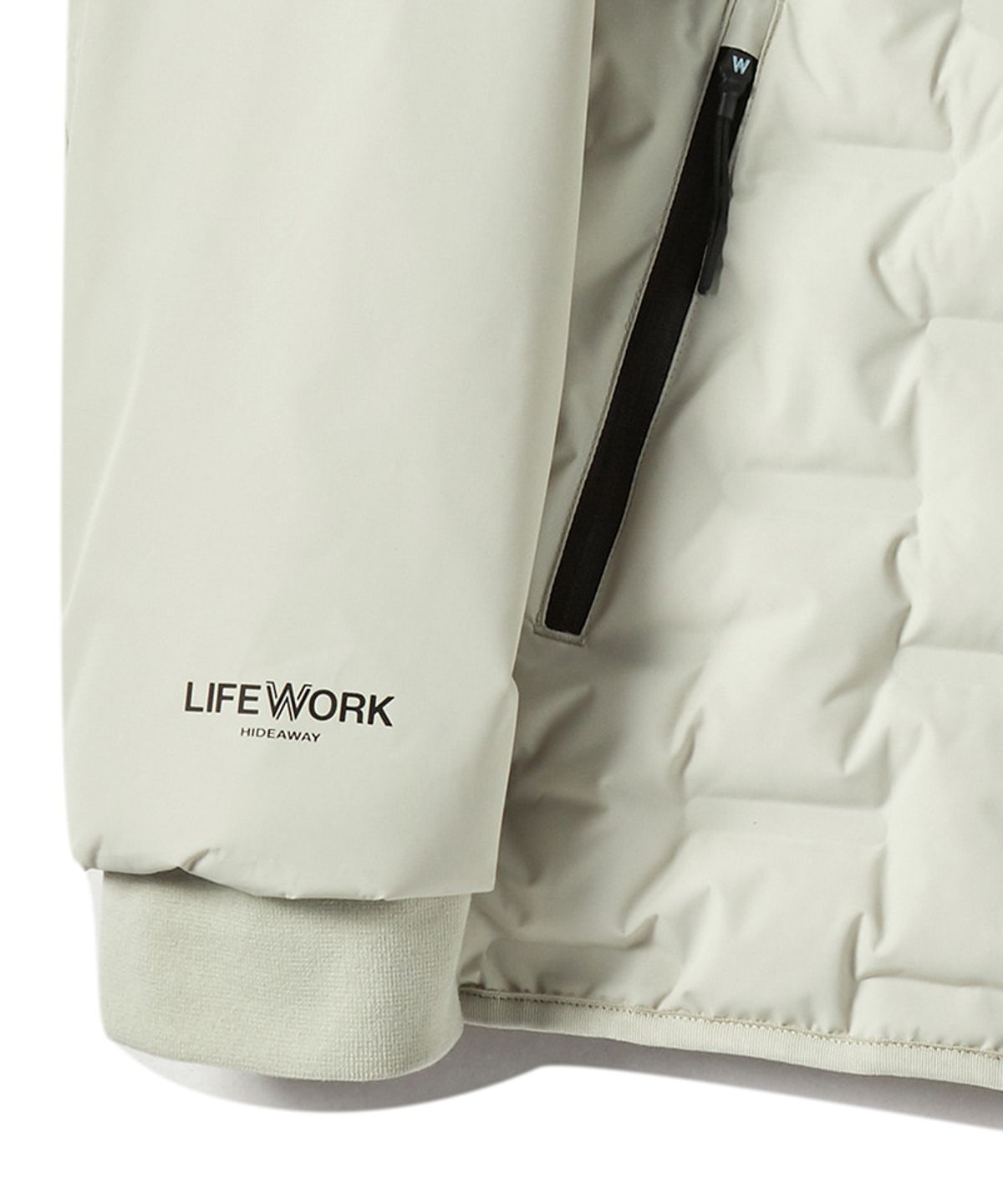 라이프워크(LIFEWORK) 본딩 코인 패디드 후드 점퍼
