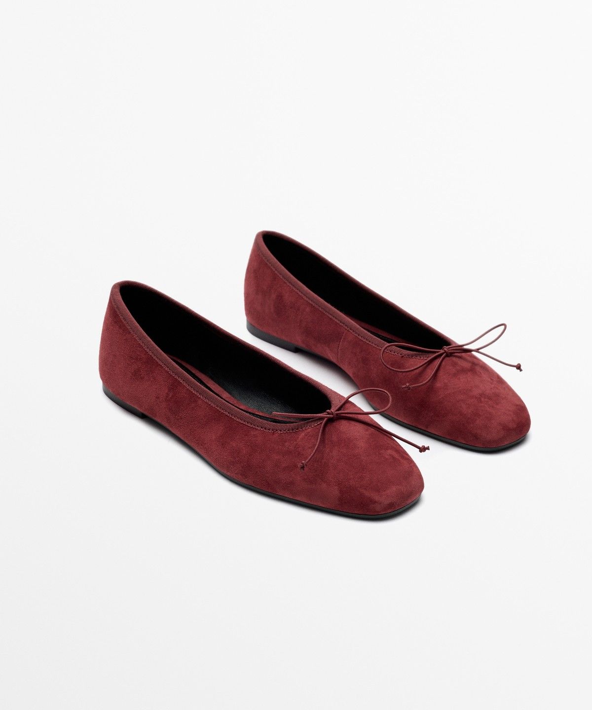 마시모두띠(MASSIMO DUTTI) 가죽 리본 발레리나