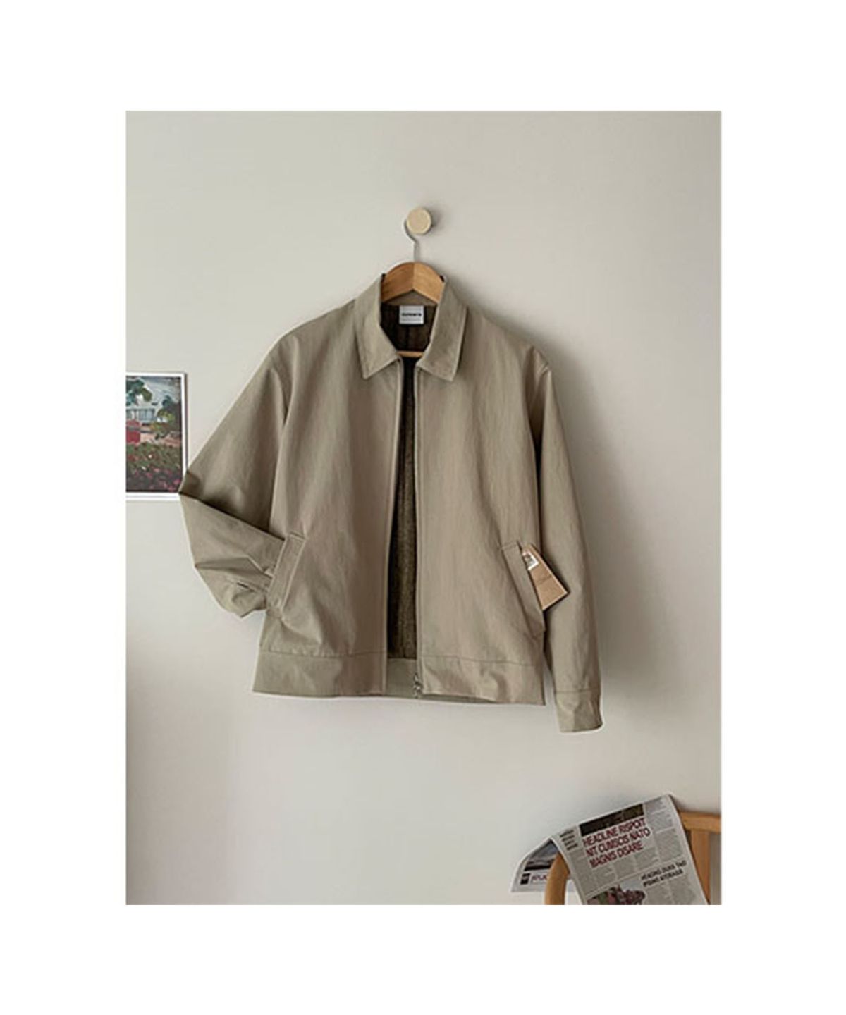 호프인투(HOPEINTO) CLASSIC BLOUSON Beige