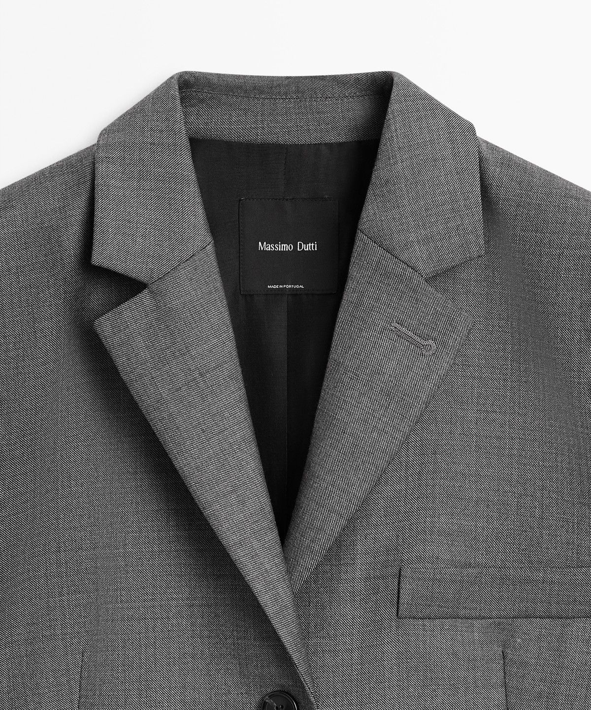 마시모두띠(MASSIMO DUTTI) 포켓 디테일 100% 울 수트 블레이저
