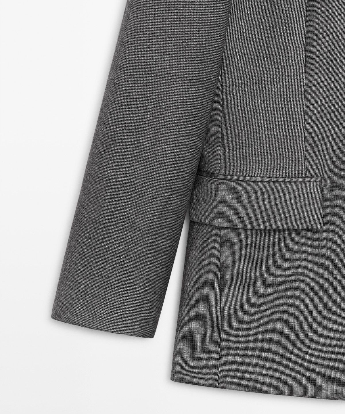 마시모두띠(MASSIMO DUTTI) 포켓 디테일 100% 울 수트 블레이저