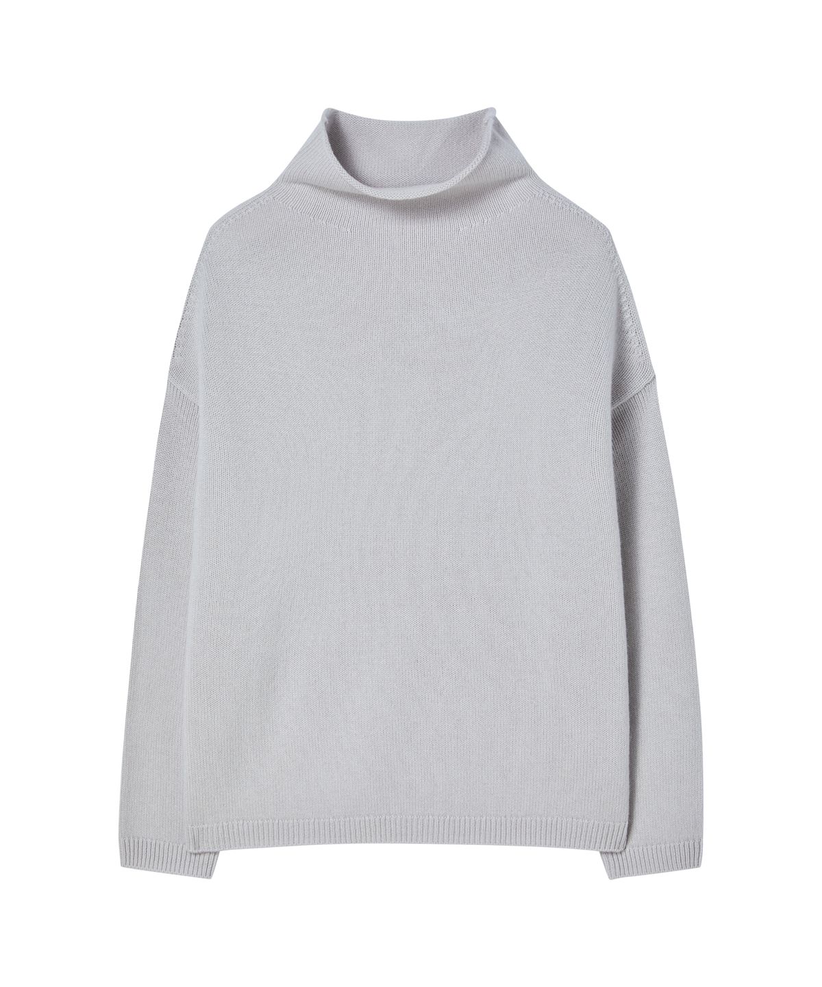 주느세콰(JE NE SAIS QUOI) [10 cashmere] 롤넥 캐시미어 니트_실버그레이
