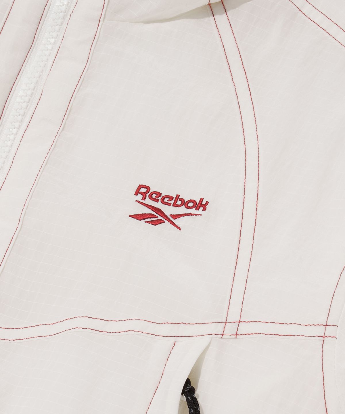 리복(REEBOK) 그리드 스티치 패딩 자켓 (W) - 오프 화이트