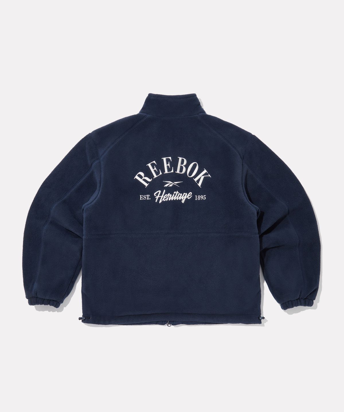 리복(REEBOK) 플리스 리버시블 자켓 - 그레이:화이트
