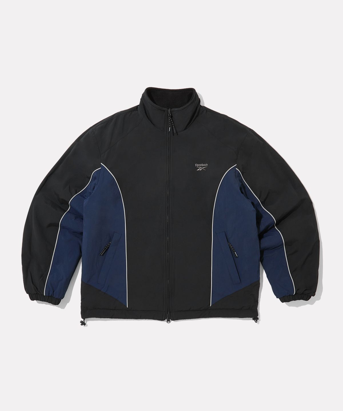 리복(REEBOK) 플리스 리버시블 자켓 - 블랙:블랙