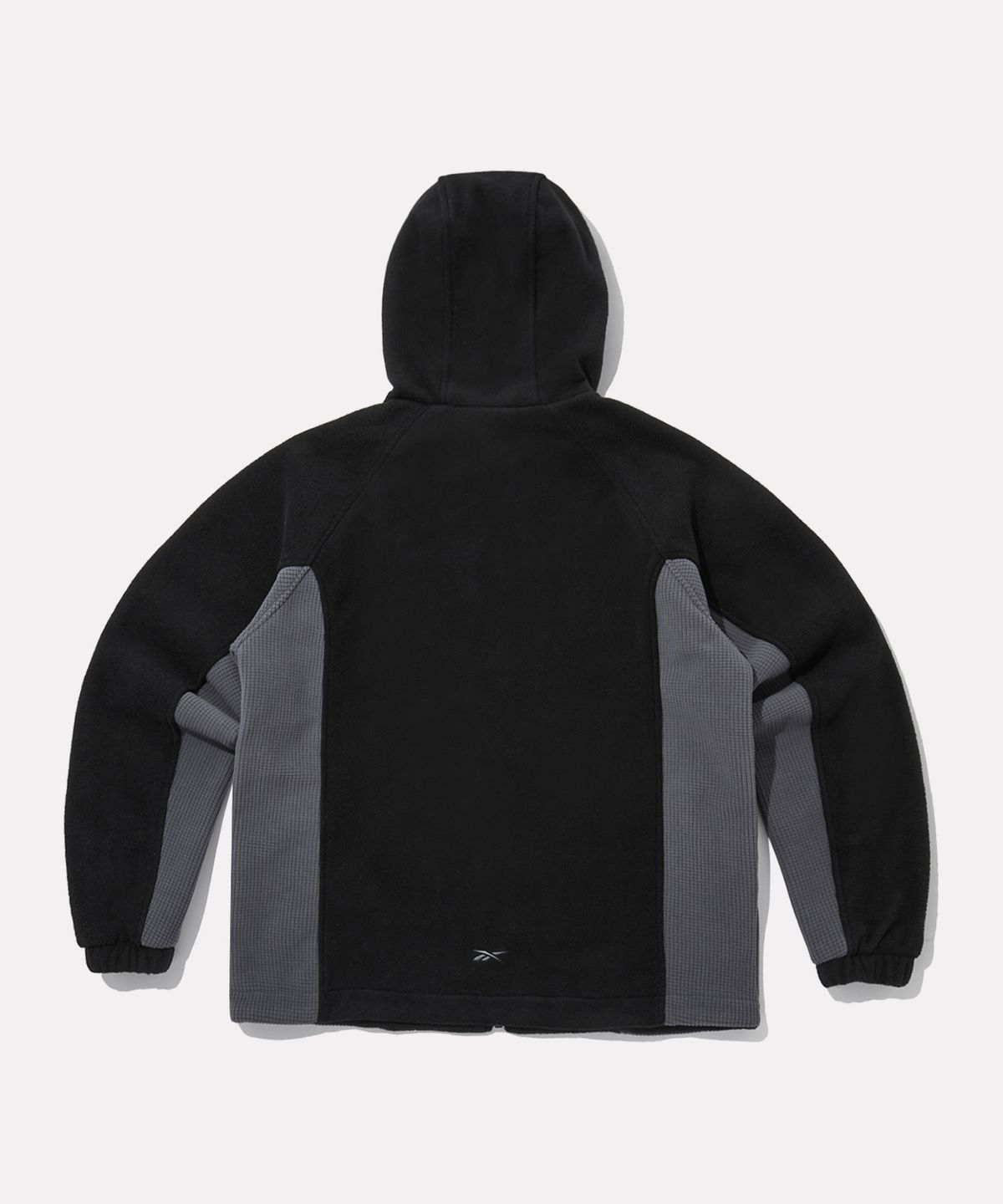 리복(REEBOK) 플리스 블록 후드 집업 - 블랙