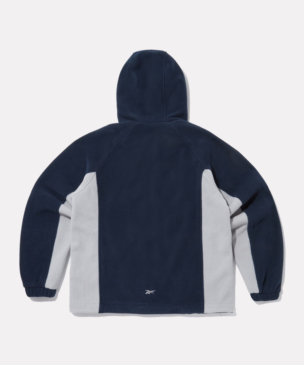리복(REEBOK) 플리스 블록 후드 집업 - 다크 네이비