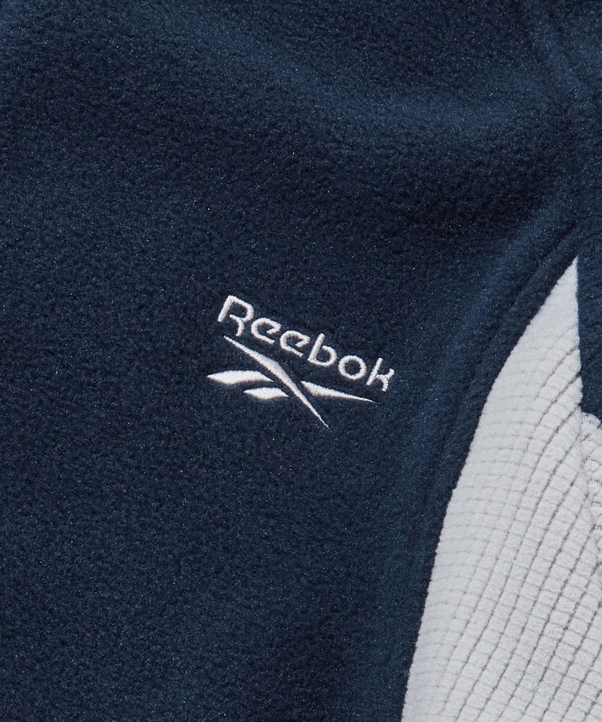 리복(REEBOK) 플리스 블록 후드 집업 - 다크 네이비