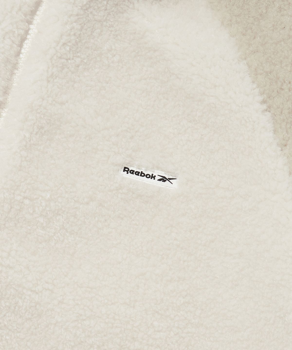 리복(REEBOK) 쉐르파 플리스 후드 집업 - 오트밀:베이지